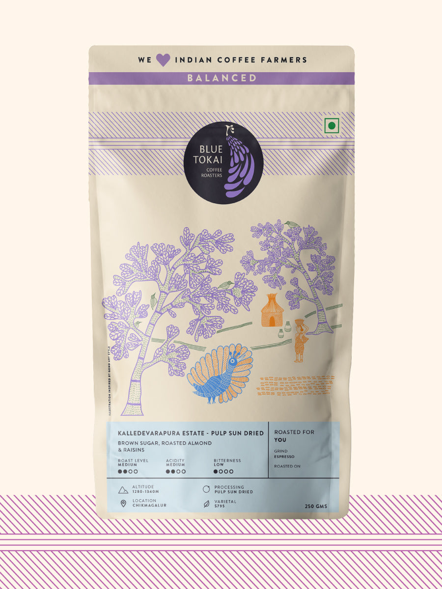 Kalledevarapura Estate Pulp Sun Dried - Whole Bean